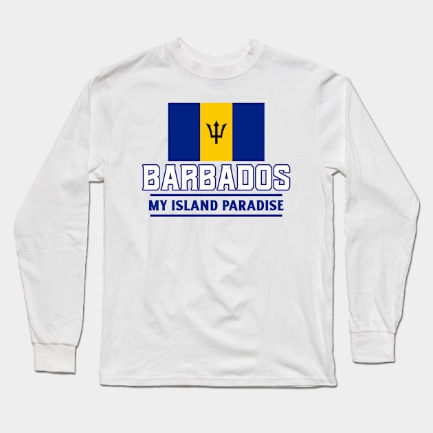 Barbados Island Paradise Long Sleeve T-Shirt by Tip Top Tee's